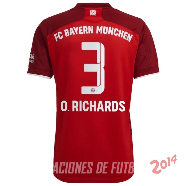 NO.3 O. Richards De Camiseta Del Bayern Munich Primera 2021/2022